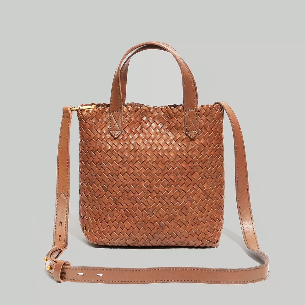 Madewell The Small Transport Crossbody: Woven Leather Edition